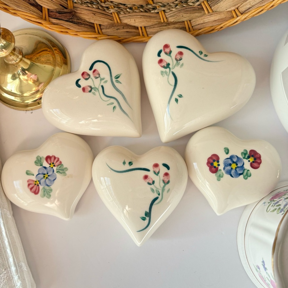 Home Decor Lot Vintage Coquette Floral Brass - Picture 2 of 12